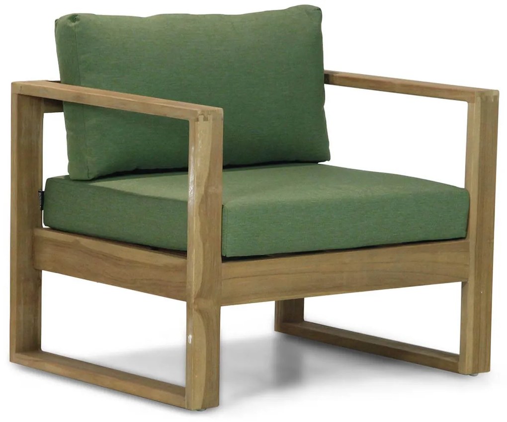 Stoel en Bank Loungeset 5 personen Teak Old teak greywash  Garden Collections Newbury