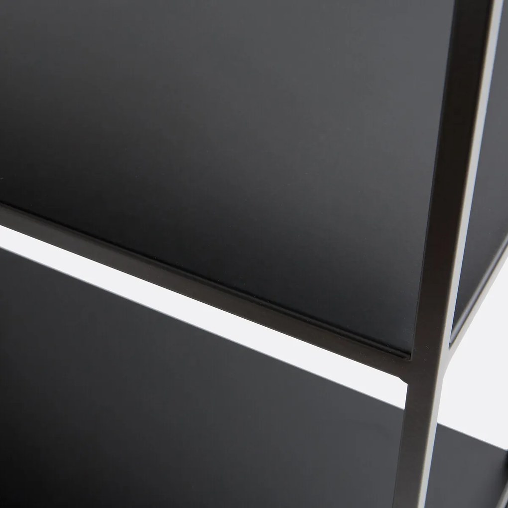 Laag stalen wandrek, 2 functies, Miva