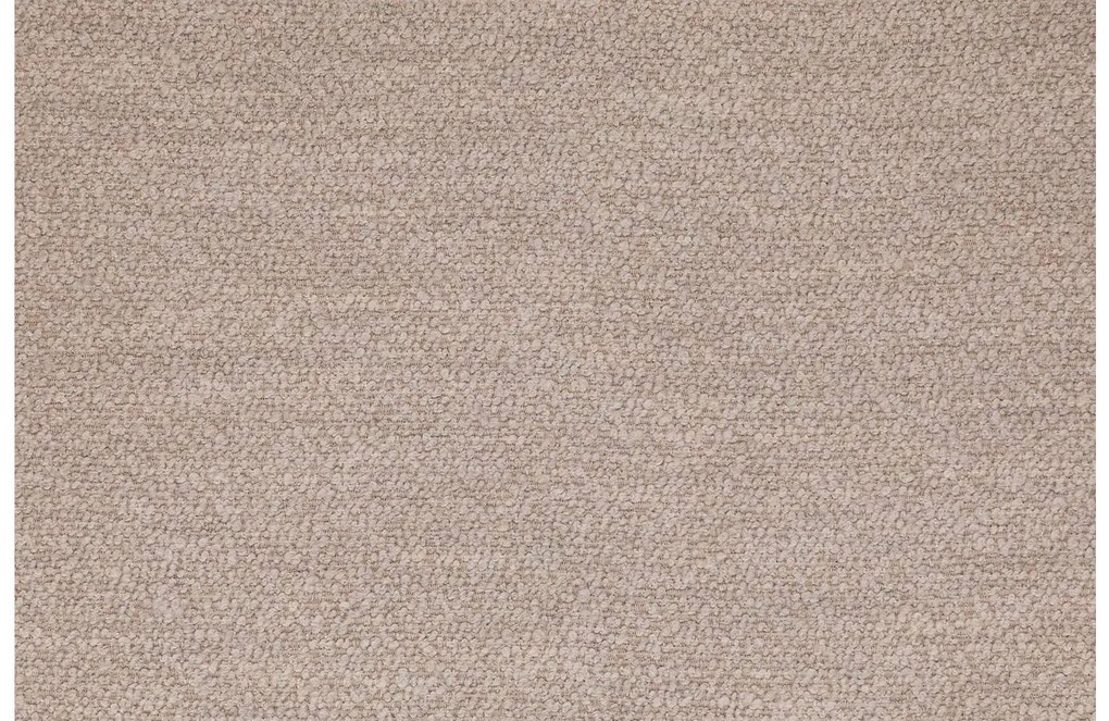 Goossens Eetkamerstoel Hera beige stof met armleuning, modern design