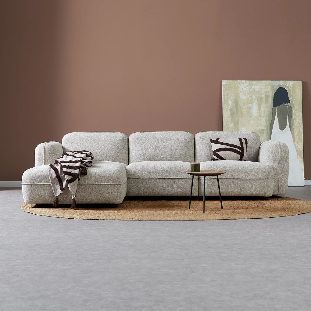 PEPP Interiors Drop Bank Met Chaise Longue Links Beige Serenity 03