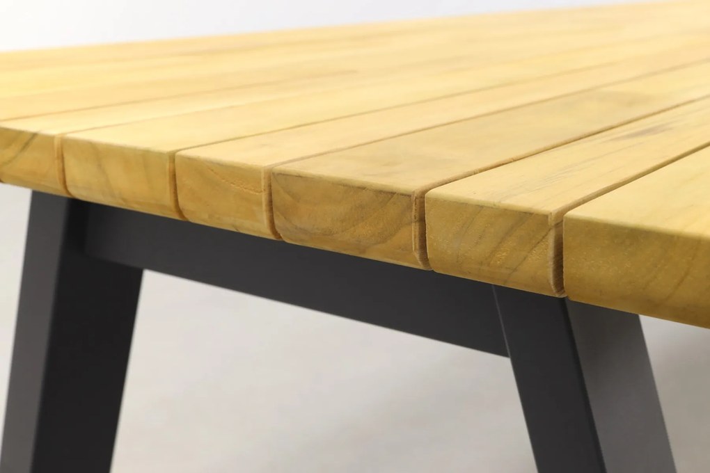 Jasmine/Taste Ambassador 6-persoons dining tuinset 240x100 cm. - Black/Naturel mix OP=OP