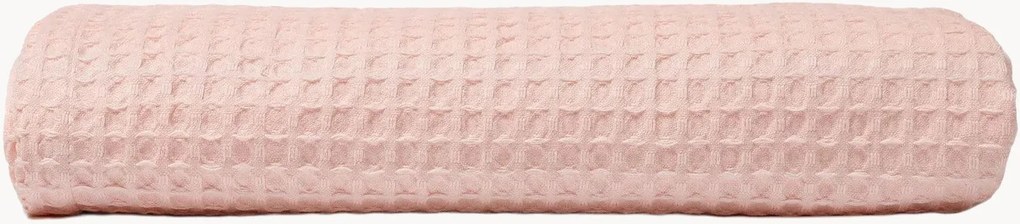 Katoenen honeycomb badhanddoek Cherry Pink