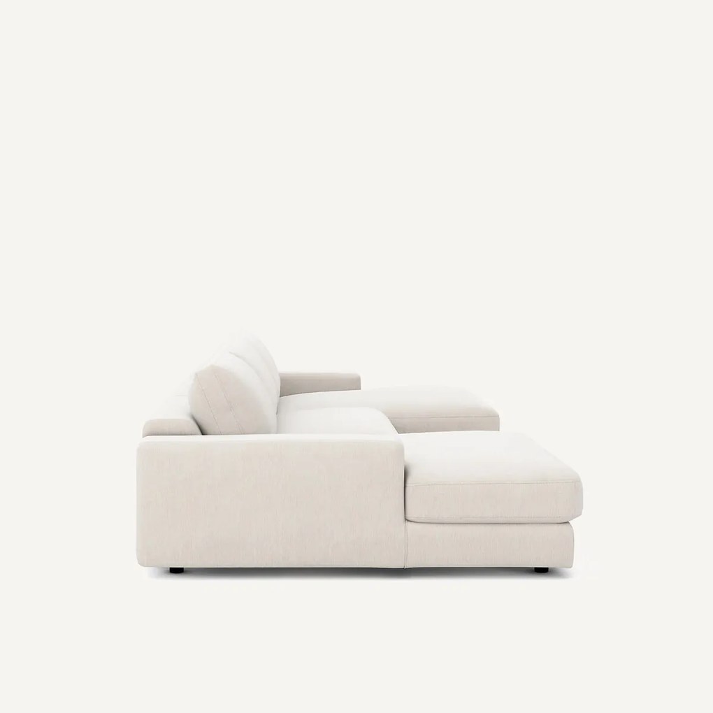 5-zits panoramabank fluweel chenille, Skander