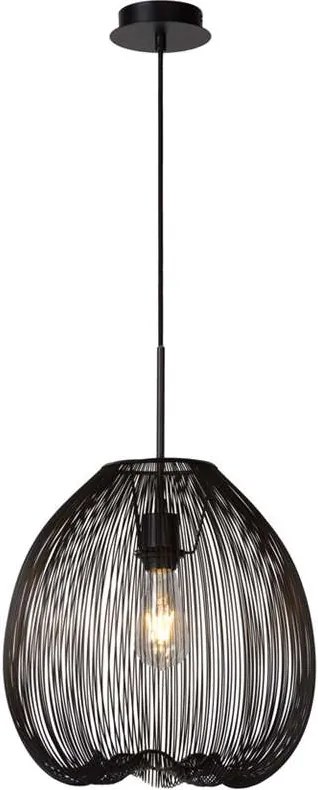 Lucide hanglamp Wirio - zwart - 36 cm - Leen Bakker