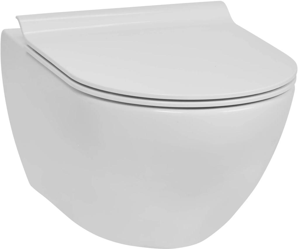Ben Segno hangtoilet met toiletbril slimseat Xtra glaze+ Free flush wit