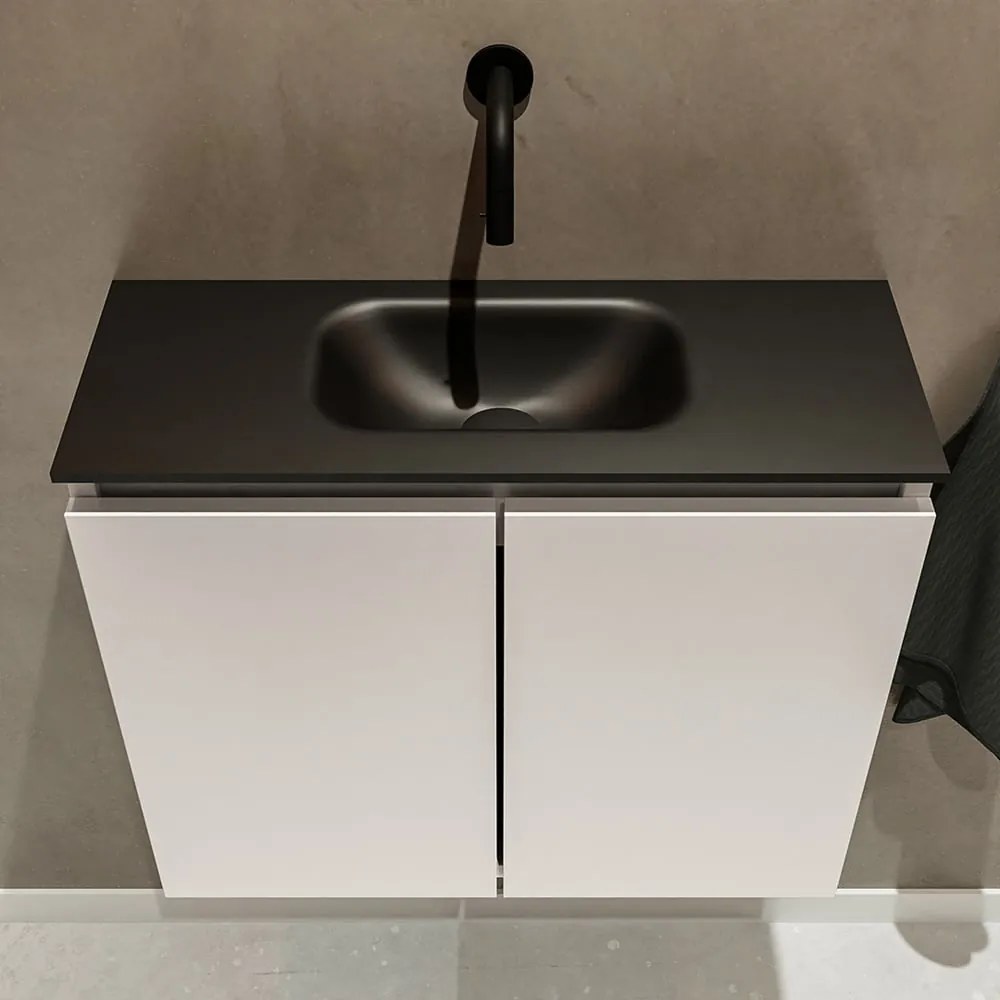 Mondiaz Ture 60cm toiletmeubel linen met wastafel urban midden geen kraangat