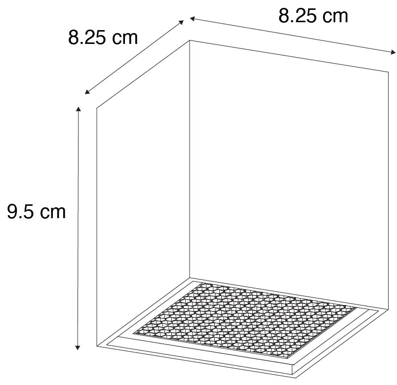 Design opbouwSpot / Opbouwspot / Plafondspot goud GU10 50mm - Qubo Honey Design GU10 vierkant Binnenverlichting Lamp