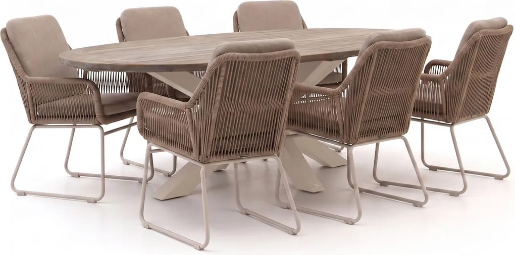 Diningset Intenso  | 6 personen | Tuinset teakhout | 7-delig | Kees Smit Tuinmeubelen