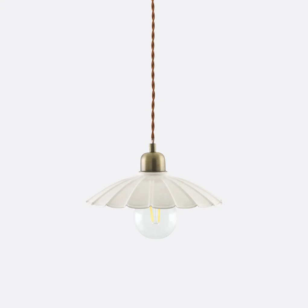 Geschulpte ijzeren metalen hanglamp, Festonia