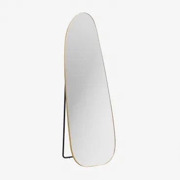 Onregelmatige Staande Spiegel 55x165 Cm In Aluminium Naruvan Goud - Sklum