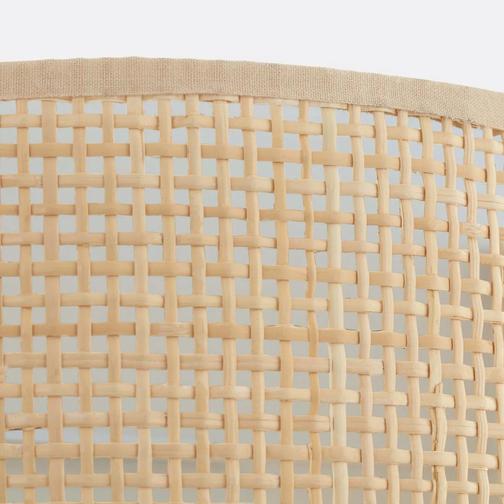 Wandlamp in gevlochten rotan, Dolkie