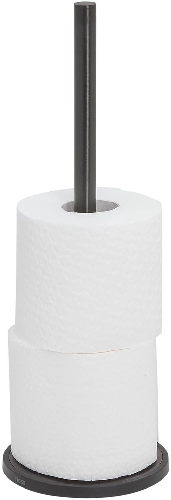 Tiger Tune Reserverolhouder 12,6x12,6x35,6 cm Zwart Metaal Geborsteld/Zwart