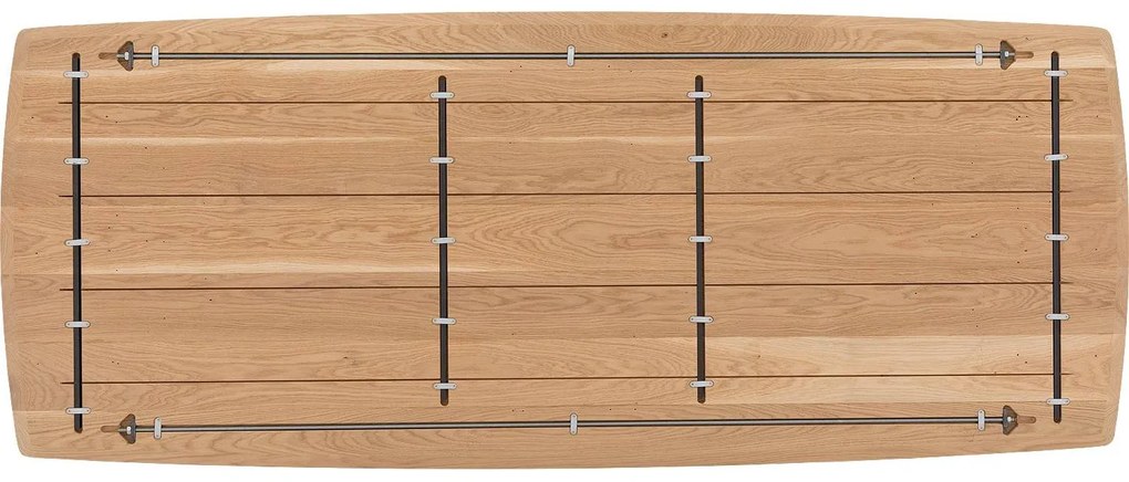 Goossens Excellent Eettafel Uniek, Semi rechthoekig 260 x 100 cm