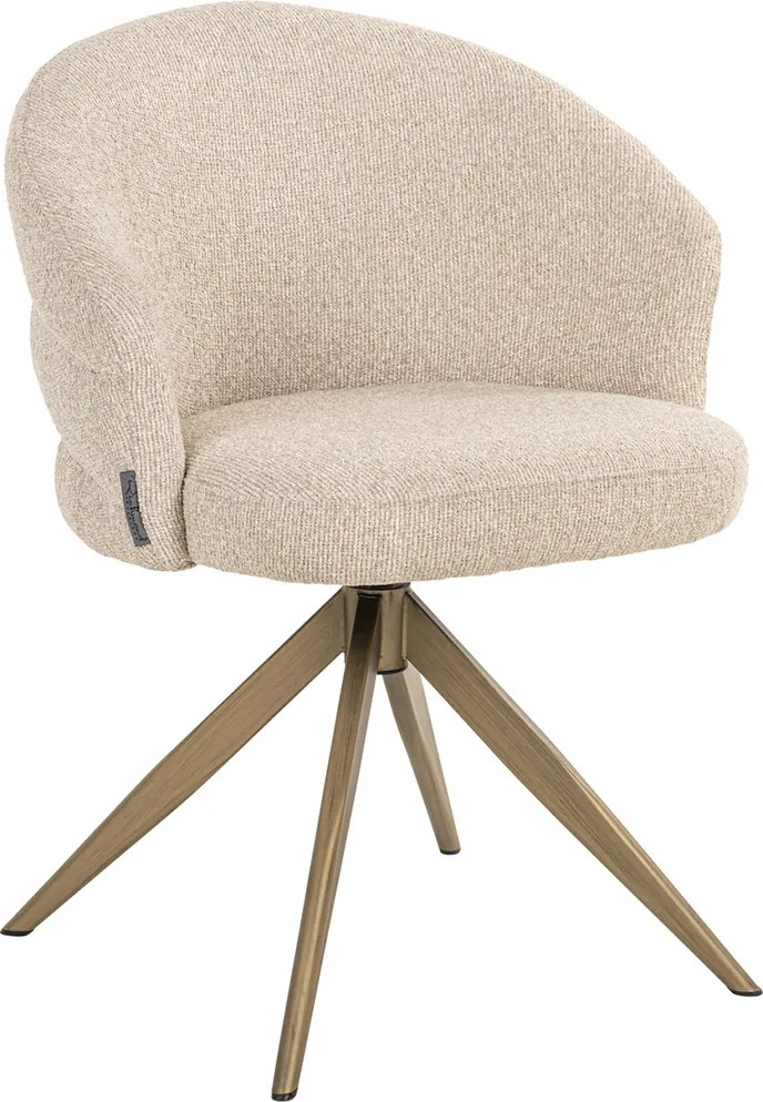 Richmond Interiors Zendaya Draaibare Eetkamerstoel Beige