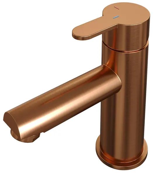 Brauer Copper Edition Wastafelmengkraan opbouw - laag - model d - PVD - geborsteld koper 5-GK-001-HD4