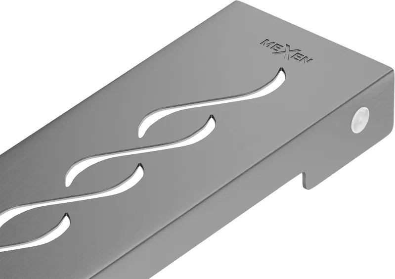 Mexen Flat M18 afdekking voor liniëre afvoer 90 cm, gewapend grijs geborsteld - 1E23090