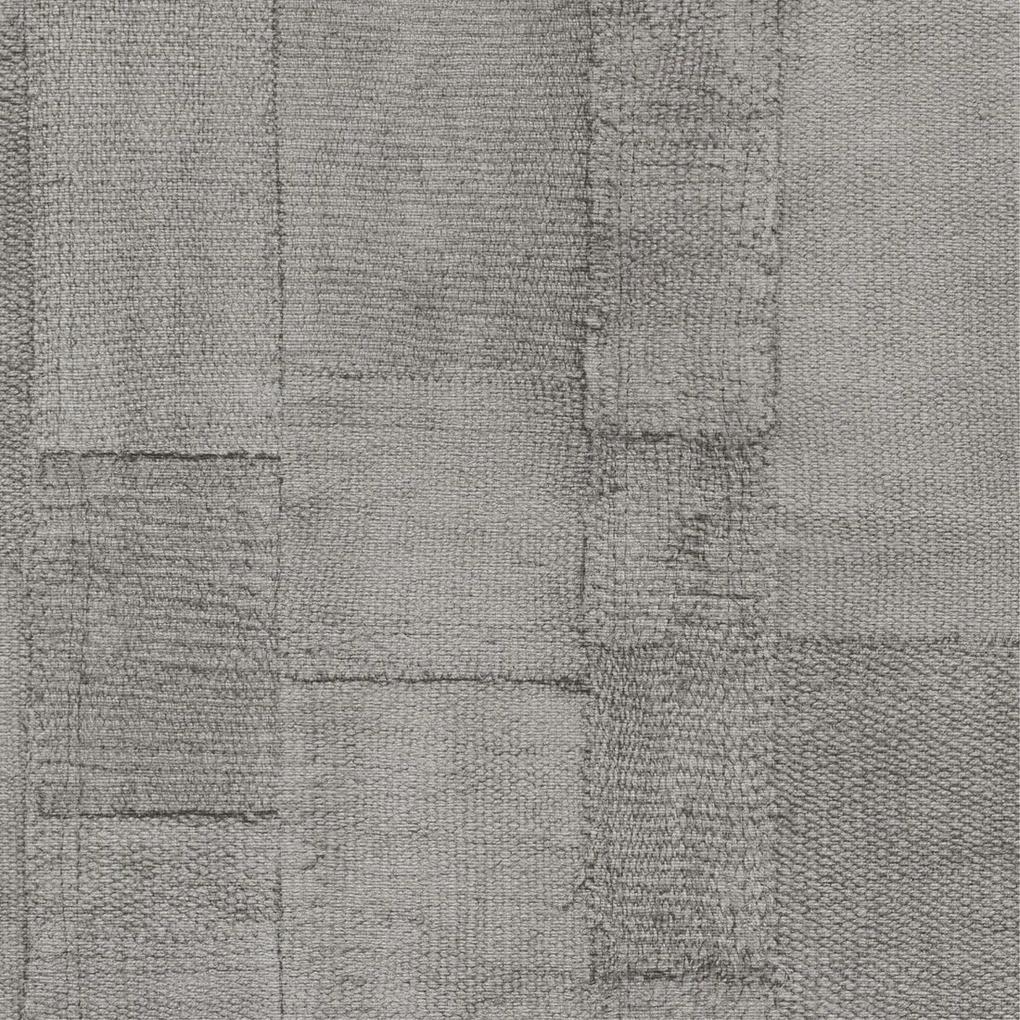 Rivièra Maison - RM Wallpaper Rustic Rough Linen natural grey - Kleur: grijs