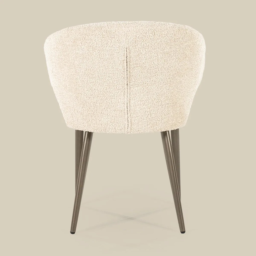 Bruin Potige Eetstoel Beige