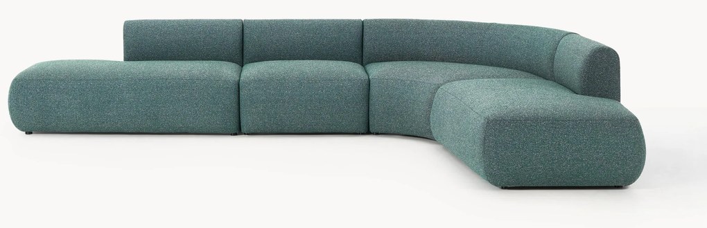 Modulaire bouclé hoekbank Sofia (4-zits)