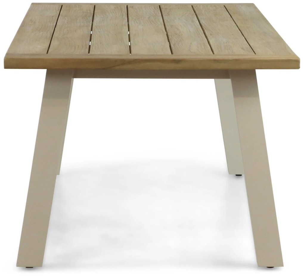 Dining Tuintafel  240 x 100 cm Aluminium/teak Taupe Glasgow