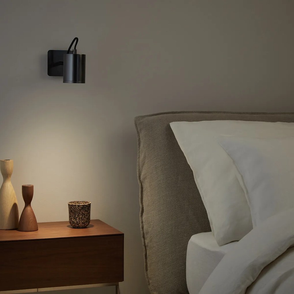 Verstelbare spot wandlamp grafiet afwerking, Girevole