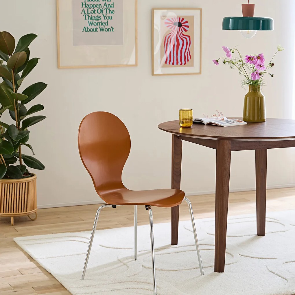 Set van 2 stapelbare stoelen, Lenon