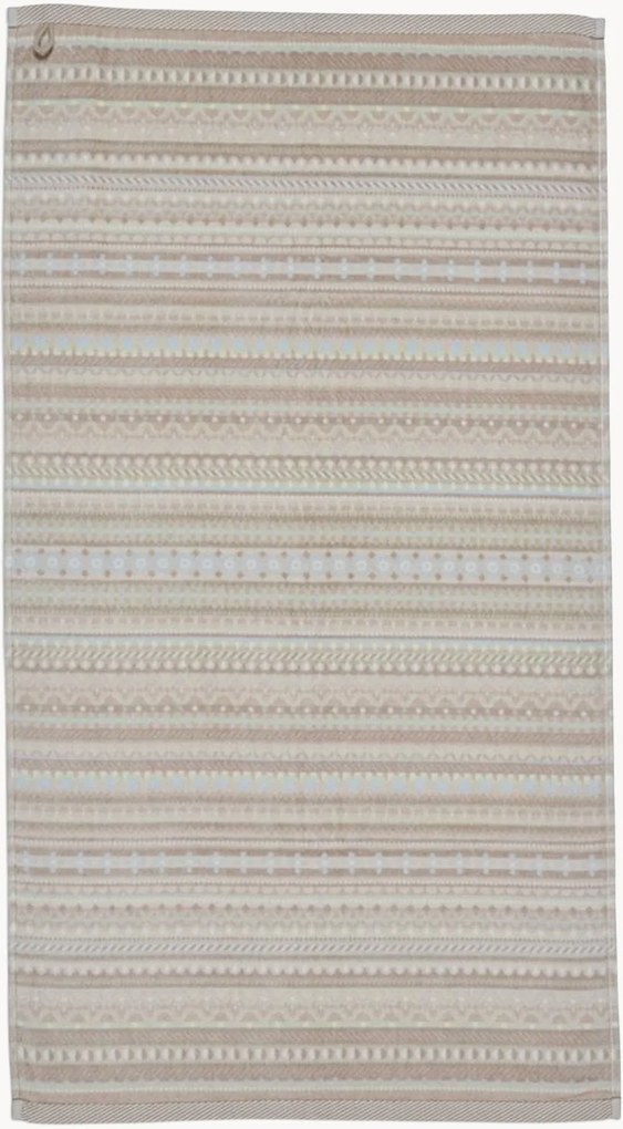 Handdoek Geometric Print van velours en terrykatoen