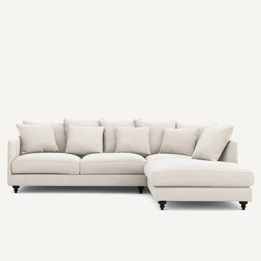 Hoekslaapbank in chenille fluweel, Lazare