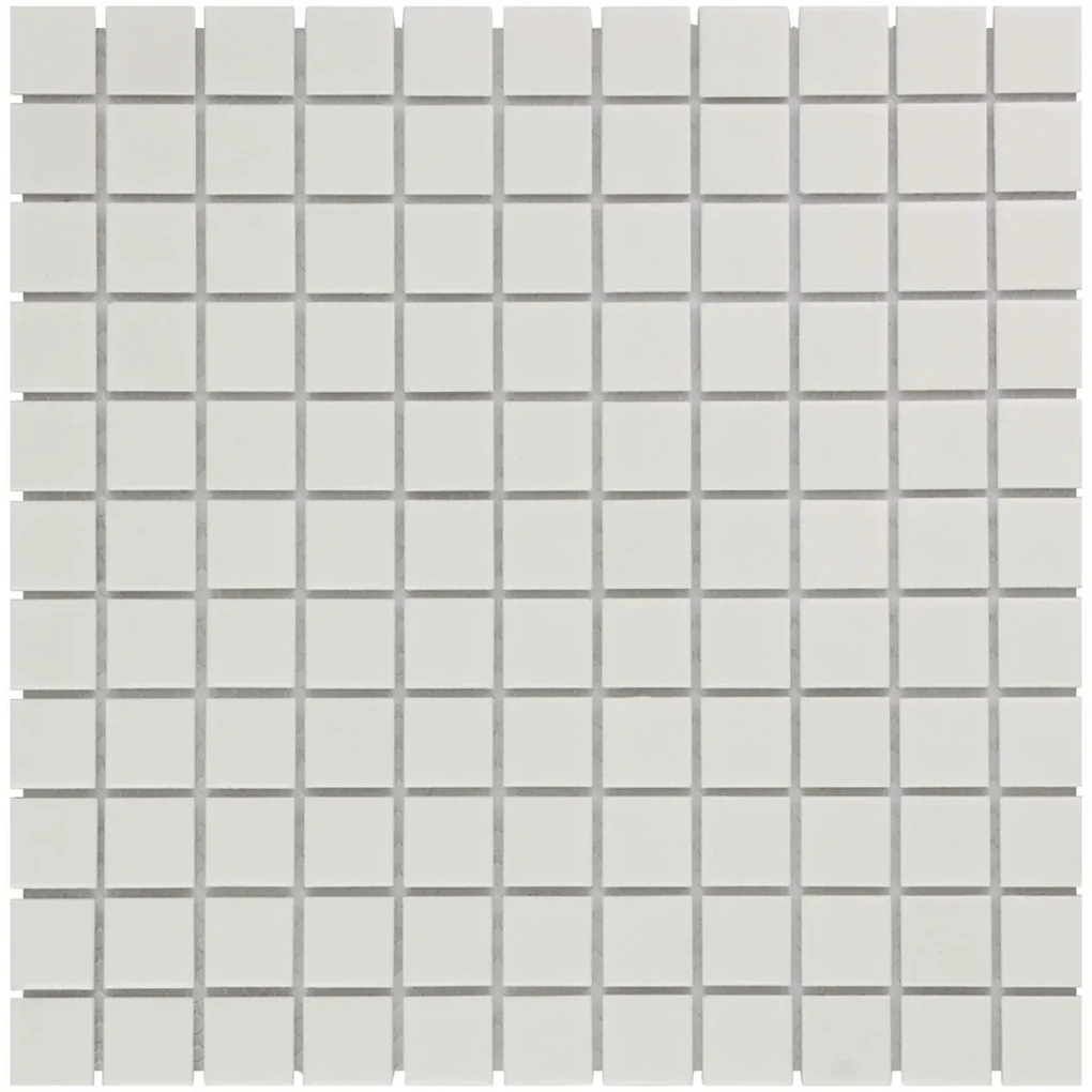 The Mosaic Factory Barcelona vierkante mozaïek tegels 30x30 wit mat