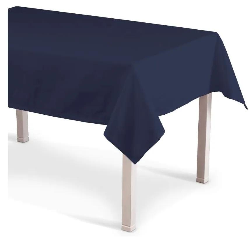 Dekoria Rechthoekig tafelkleed collectie Quadro marineblauw 130 × 250 cm