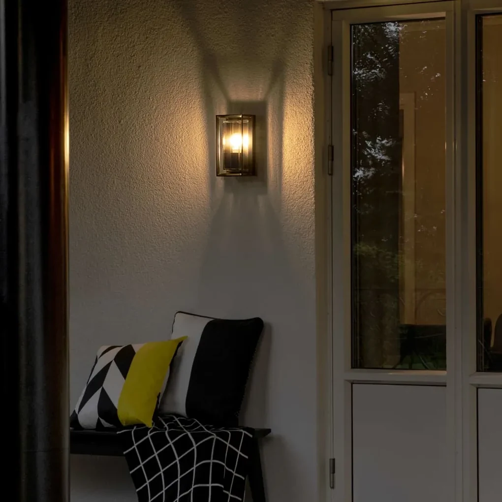KONSTSMIDE Wandlamp Brindisi glas matzwart