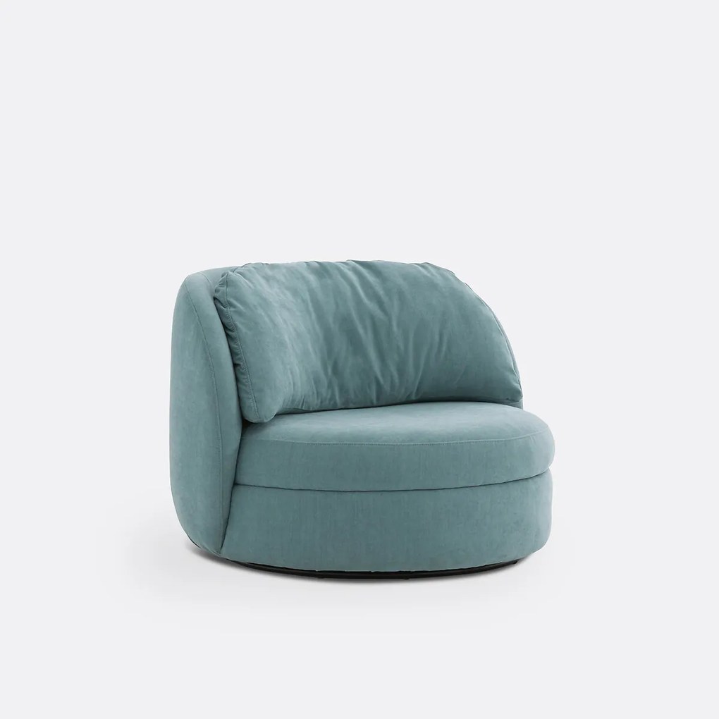 Draaiende fauteuil in polyester, Ronda