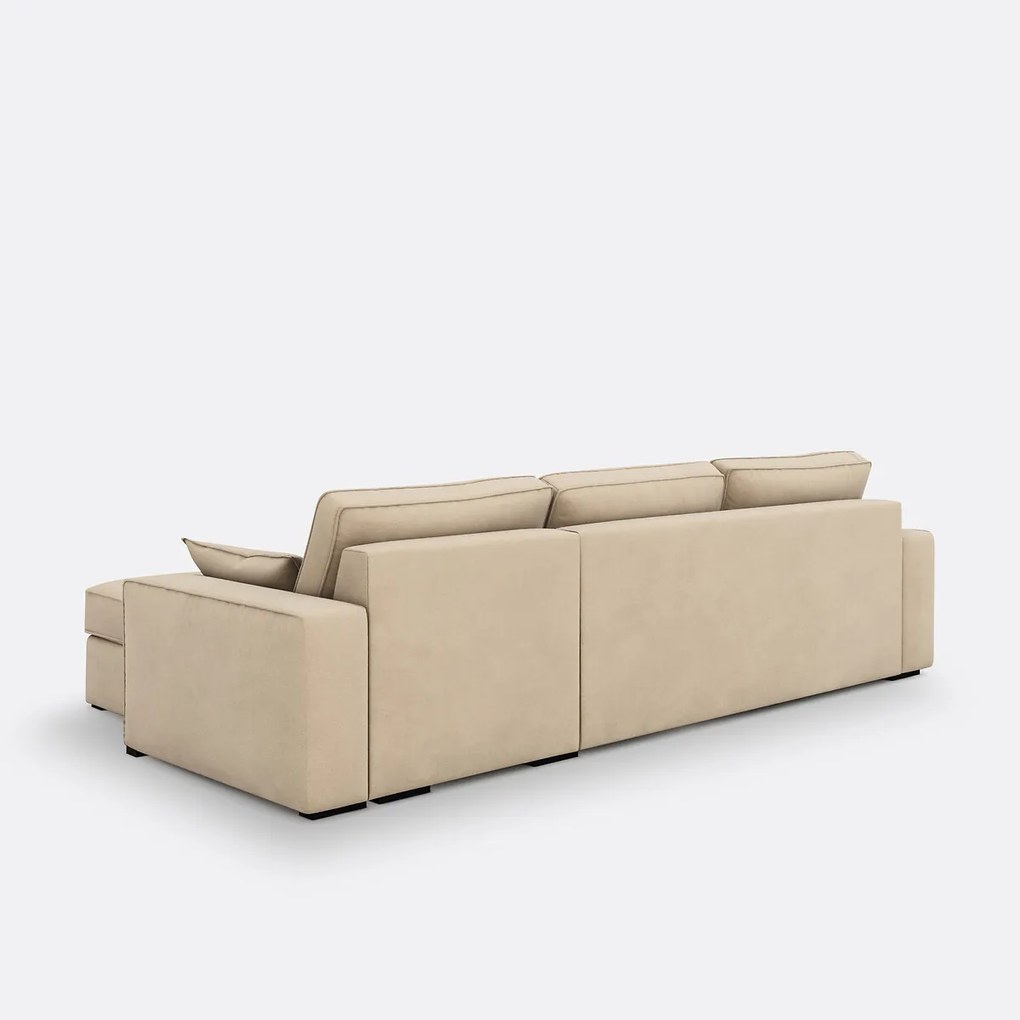 Hoekbank-bed, polyester, mousse Cécilia