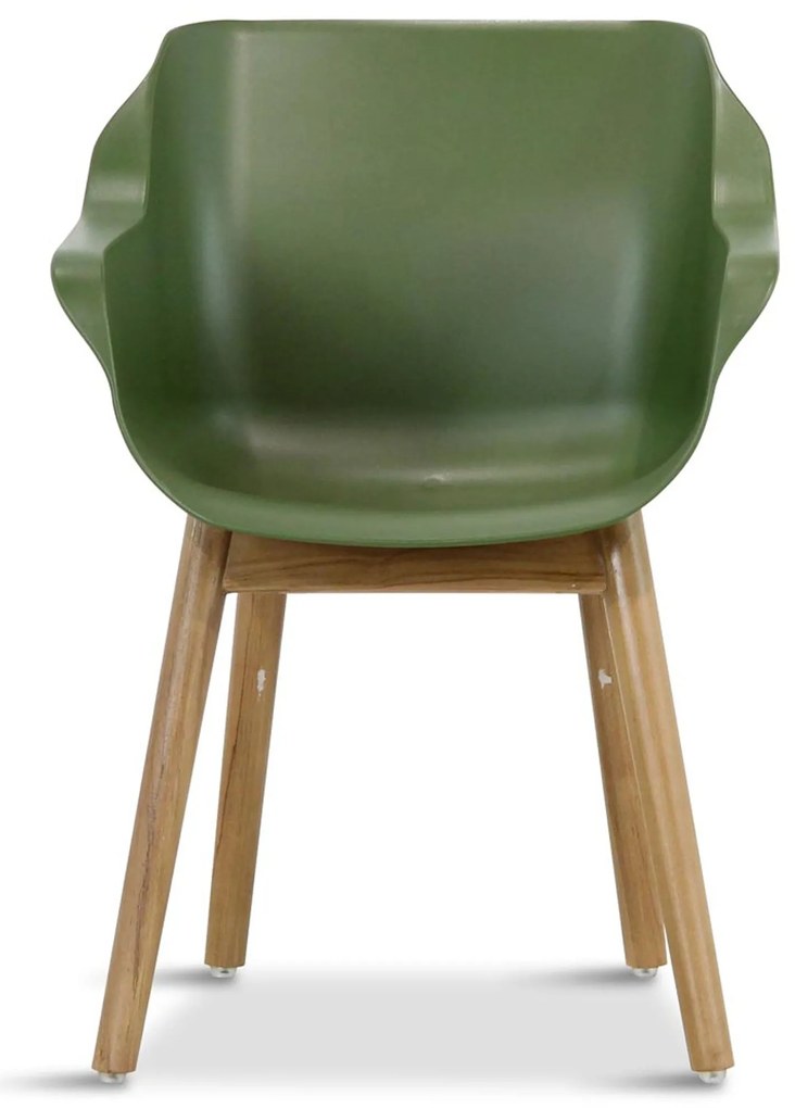 Tuinset Ronde Tuintafel 4 personen 120 cm Kunststof Groen Hartman Sophie