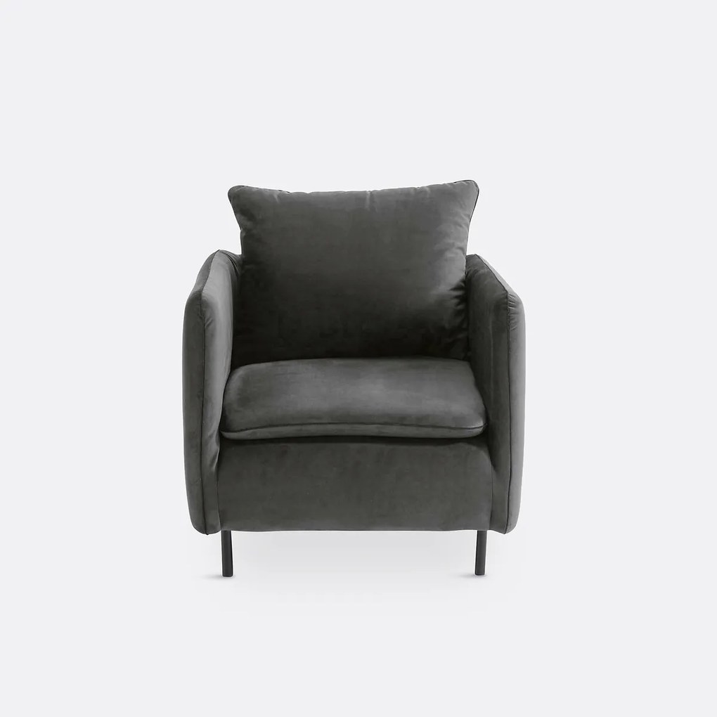 Fauteuil in fluweel, Ivete