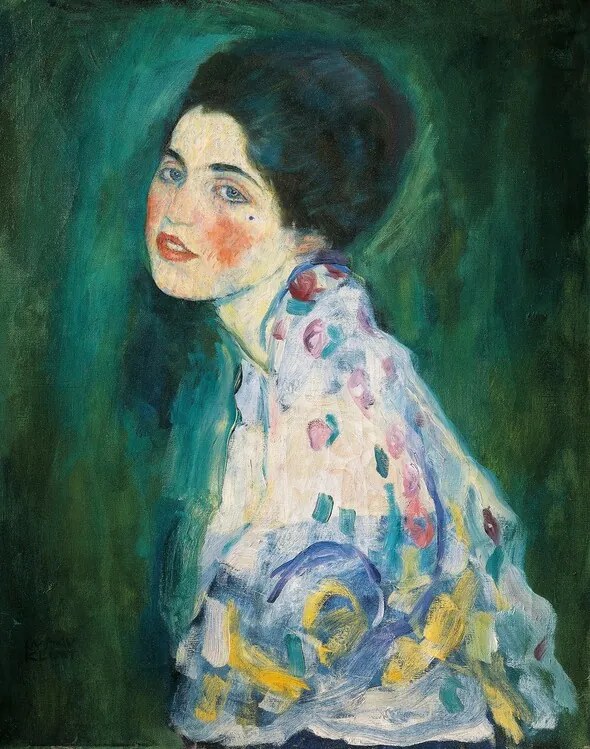 Kunstreproductie Portrait of a young woman (1916–17), Gustav Klimt
