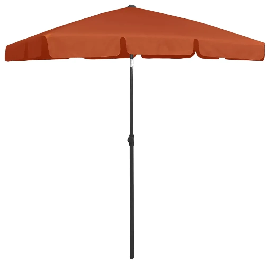vidaXL Strandparasol 180x120 cm terracottakleurig