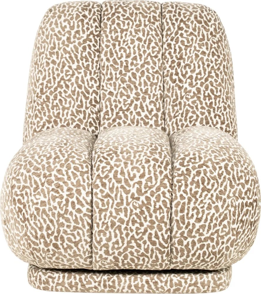 Panterprint Fauteuil Bruin