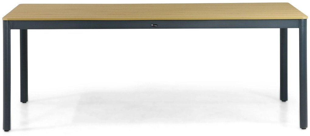 Dining Tuintafel rechthoekig 200 x 103 cm Aluminium Grijs Santika Mind