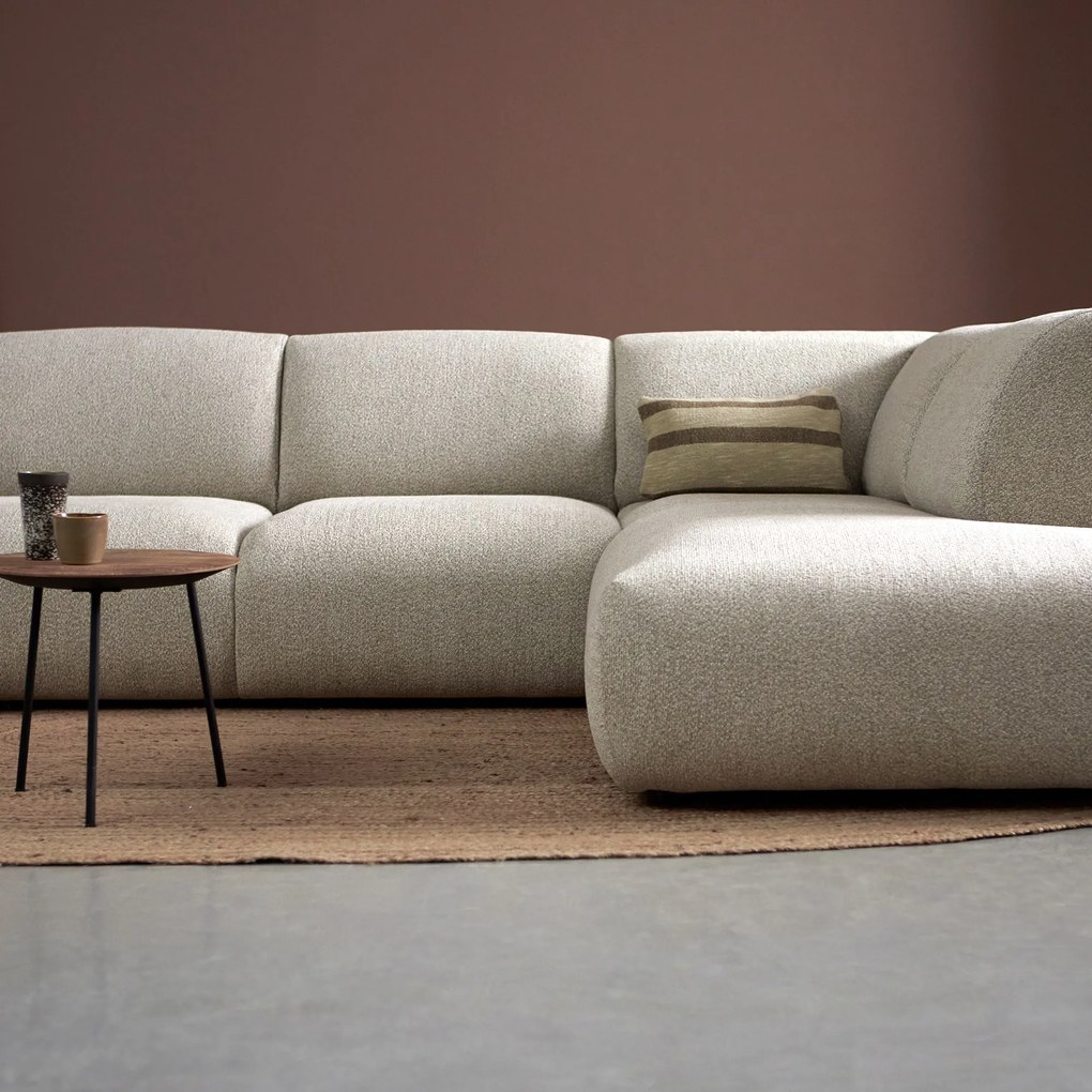 PEPP Interiors Soul Beige Hoekbank Met Ottoman Rechts