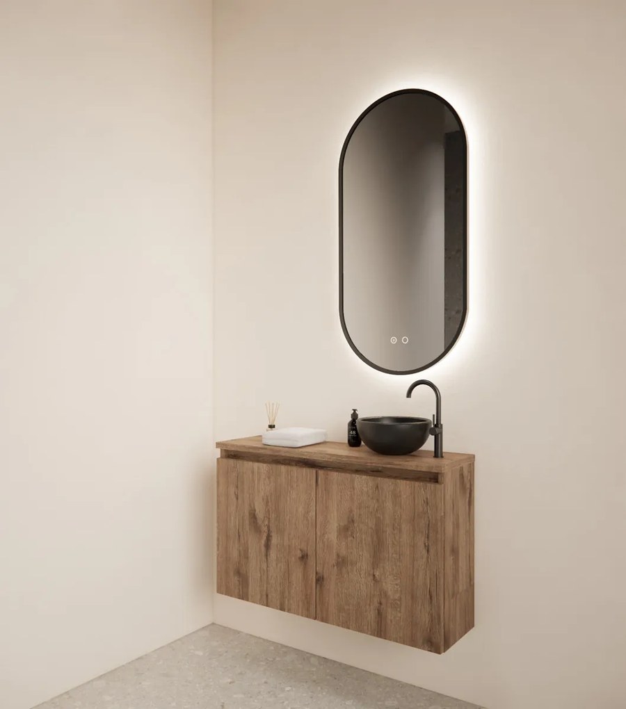 Gliss Design Echo toiletmeubel 80cm castle eiken