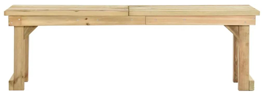 vidaXL Tuinbank 140 cm geïmpregneerd grenenhout