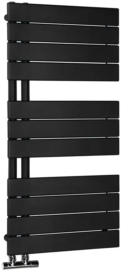 Aqualine Mili radiator mat zwart 45x93cm 381W