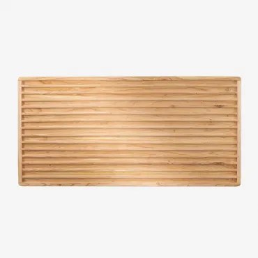 Hoofdbord Voor Deleyna Wood-bed 150 Cm Houtbruin & 150 Cm - Sklum