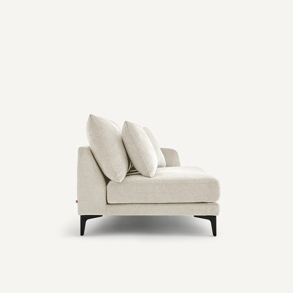 Halve bank, 2zit van polyestermix, MODERNISTE
