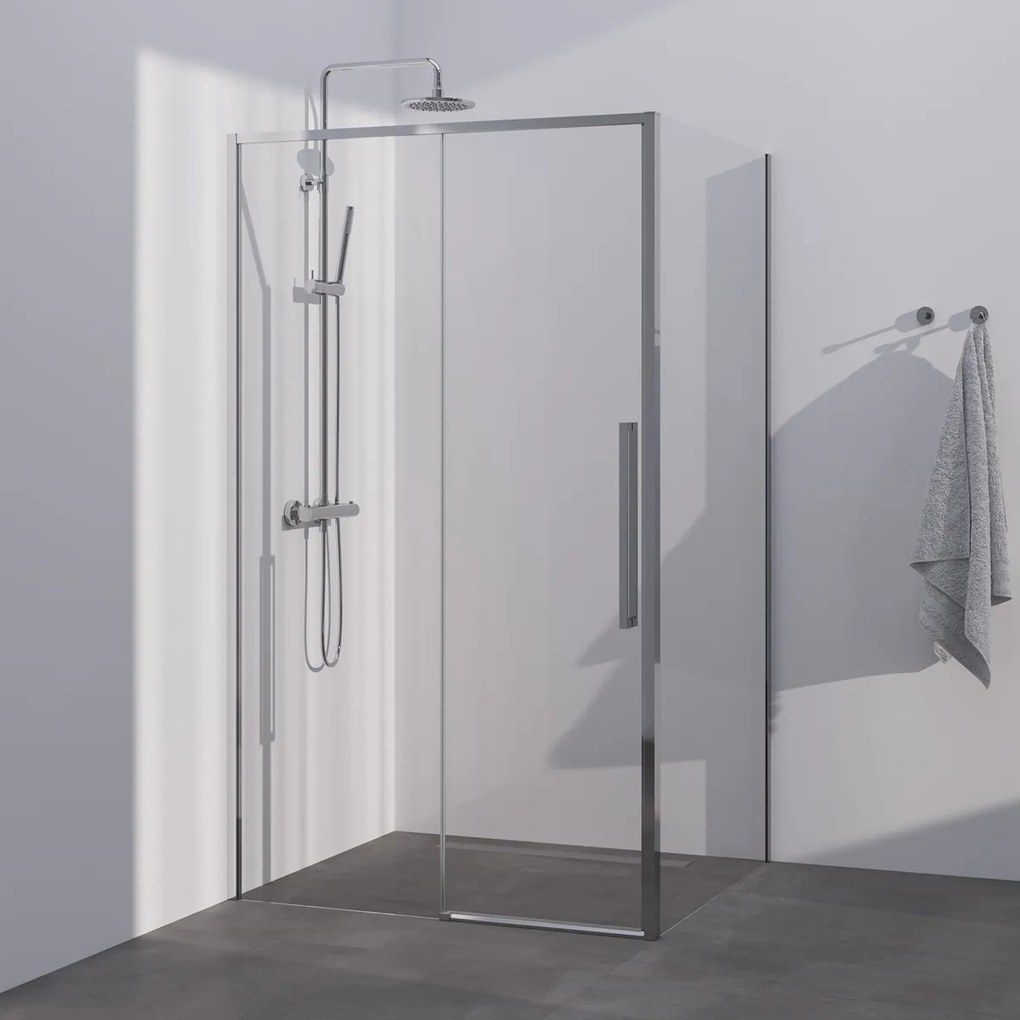 Brauer Season douchecabine met schuifdeur 100x100cm chroom