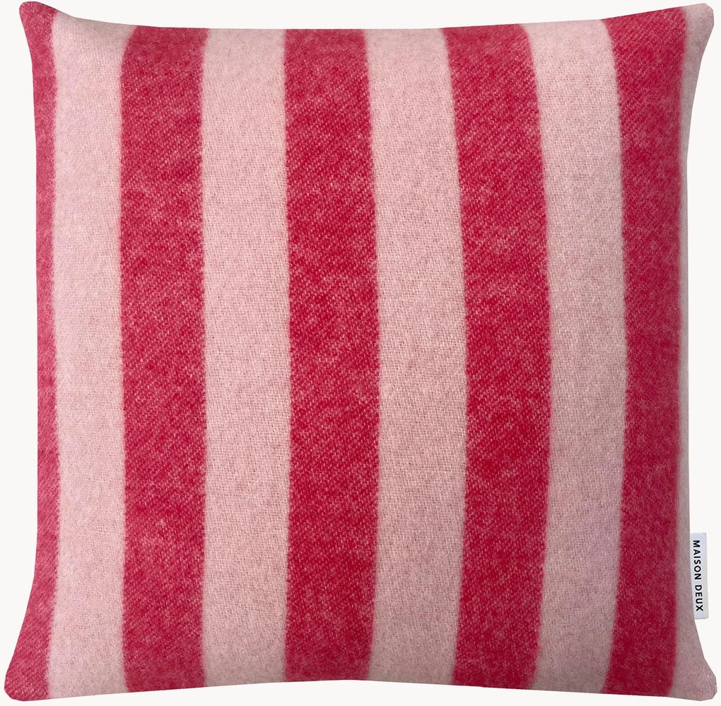 Decoratieve kussenhoes Candy Wrap van Nieuw-Zeelandse wol