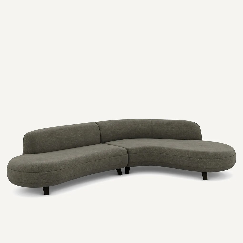 Rosebury katoenen en linnen hoekbank, ontwerp Emmanuel Gallina