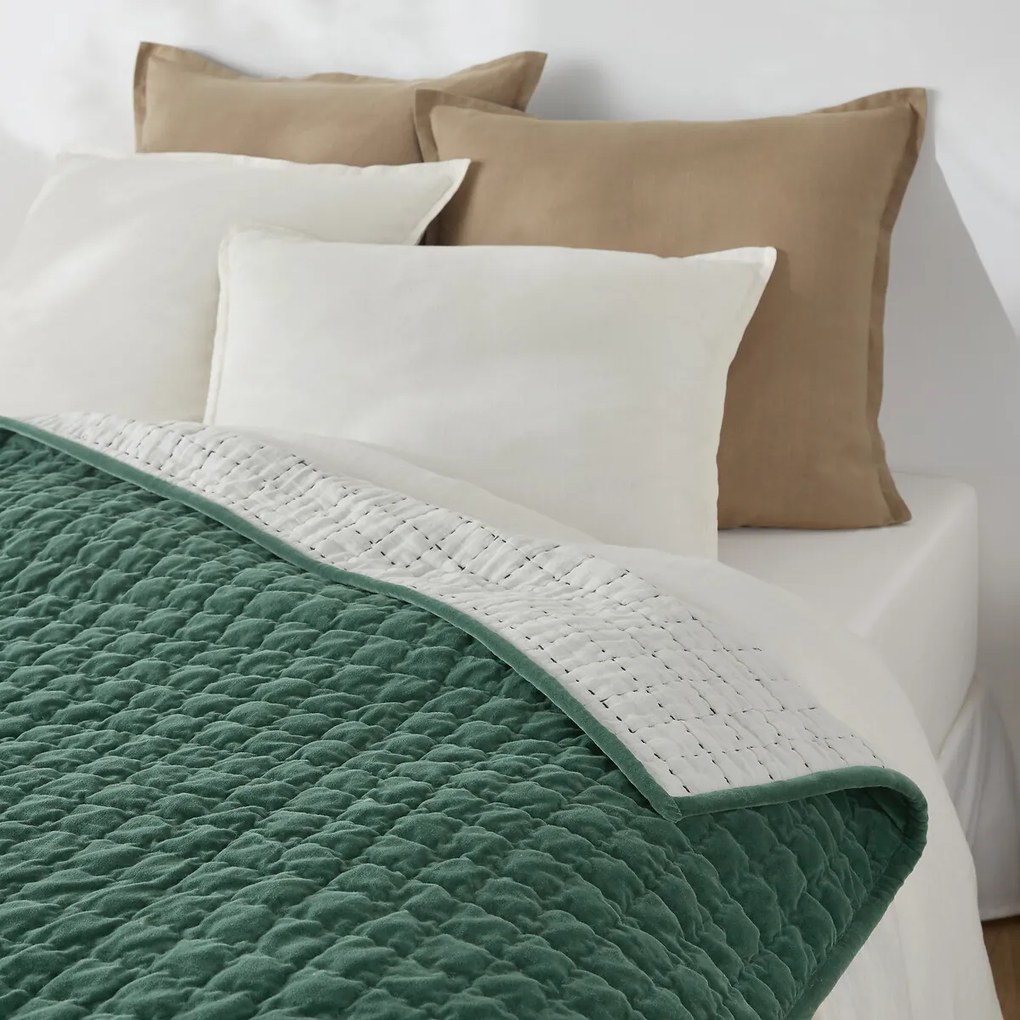 Gematelasseerd dekbed in katoenfluweel, Paulette