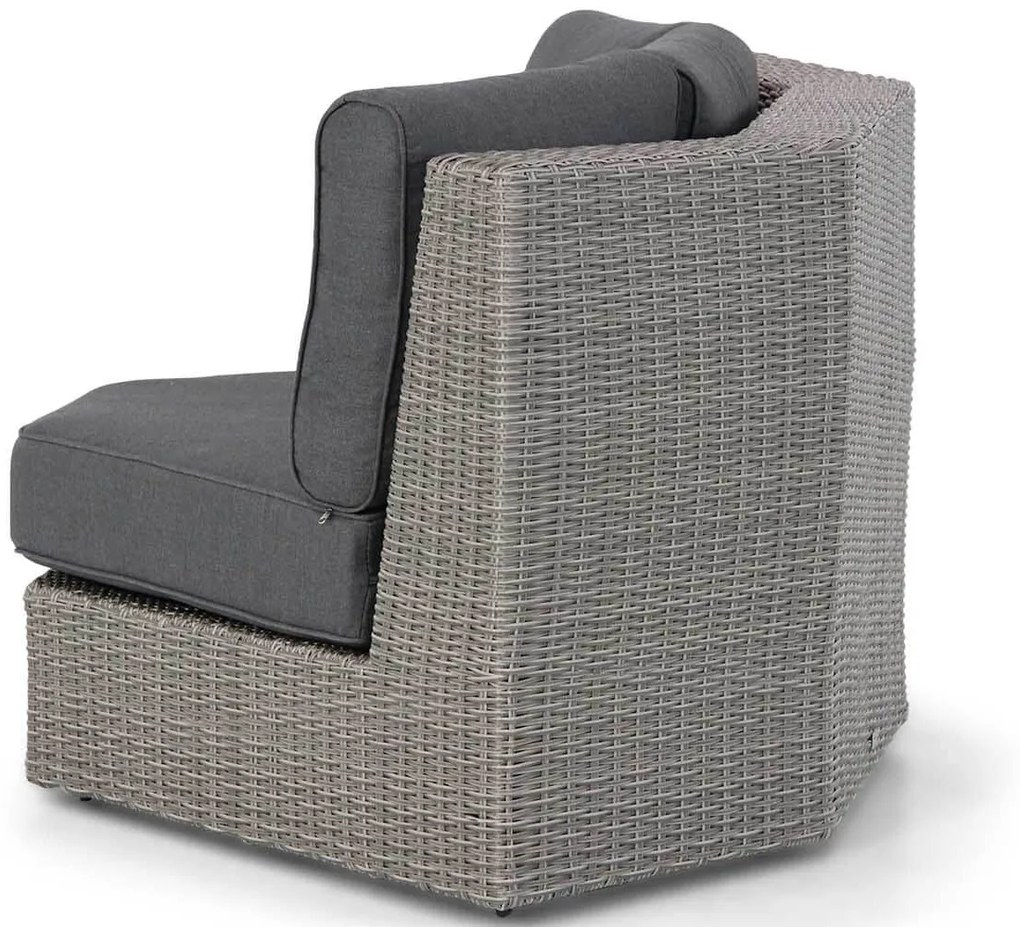 Hoek loungeset 5 personen Wicker Grijs  Garden Collections Oxford/Seaside